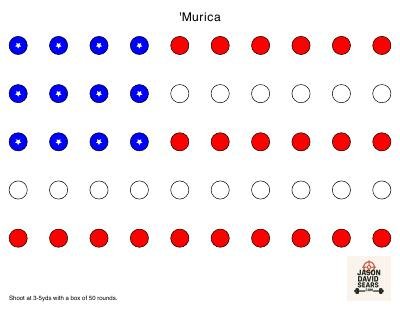 American flag target preview